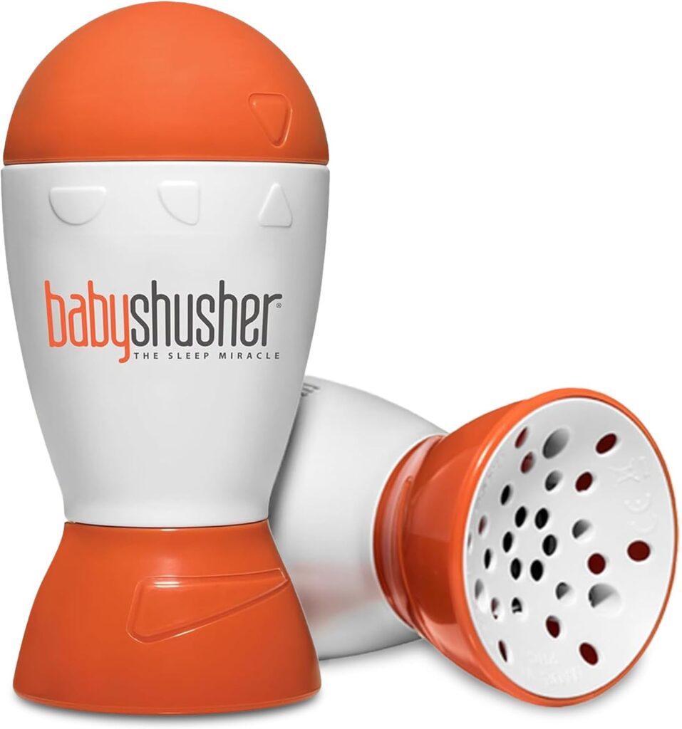 Baby Shusher Portable Sound Machine - White Noise Sound Machine, Baby Soother for Sleeping, Newborn Essentials for Crib, Battery Operated Hush, Travel Friendly - 1 Count