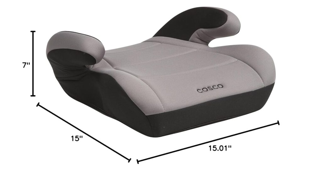 Cosco Topside Backless Booster Car Seat, Lightweight Booster Seats for Cars 40-100 lbs, Backless Booster Seat for Car, Grape