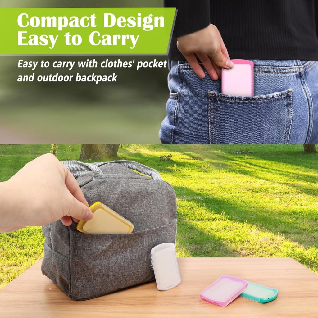 HongyiTime 2 Boxs (100 Sheets) Hand Washing Soap Sheets for Outdoor Travel,Portable Camping Hand Soap,Hiking Washing Hand Bath Paper Soap for Travel,BBQ,Party,School,Girls