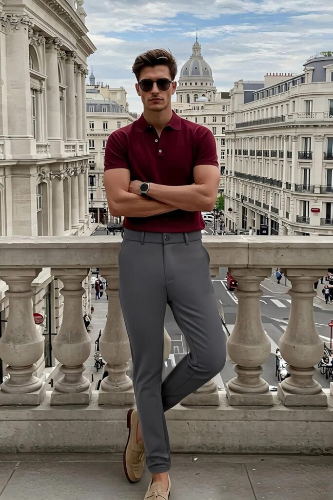 PlaidPlain Mens Stretch Dress Pants Slim Fit Skinny Suit Pants