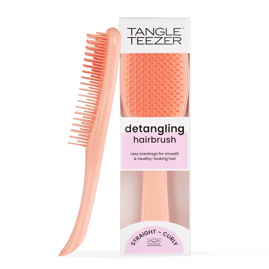 Tangle Teezer Ultimate Detangler Brush for Wet  Dry Hair, Eliminates Knots  Reduces Breakage for All Hair Types, Amazon Exclusive Apricot