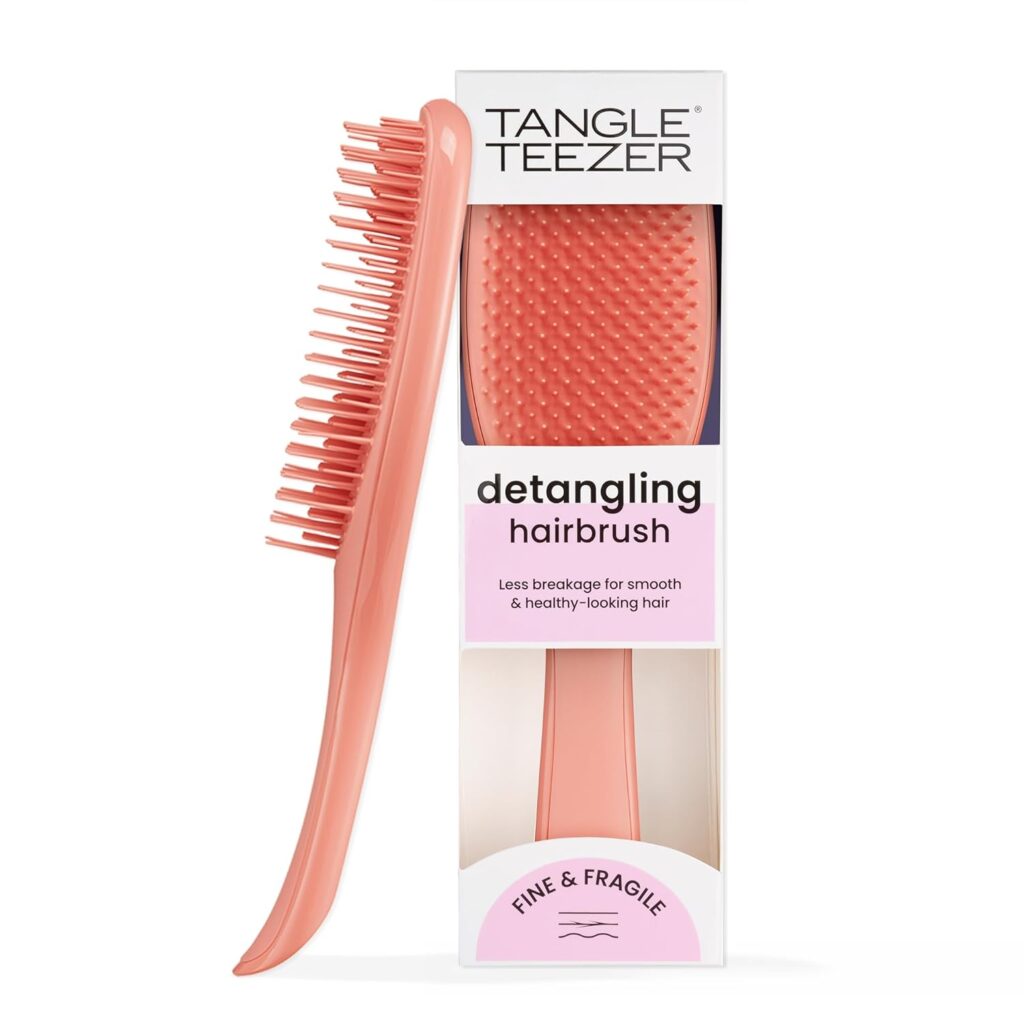 Tangle Teezer Ultimate Detangler Brush for Wet  Dry Hair, Eliminates Knots  Reduces Breakage for All Hair Types, Amazon Exclusive Apricot